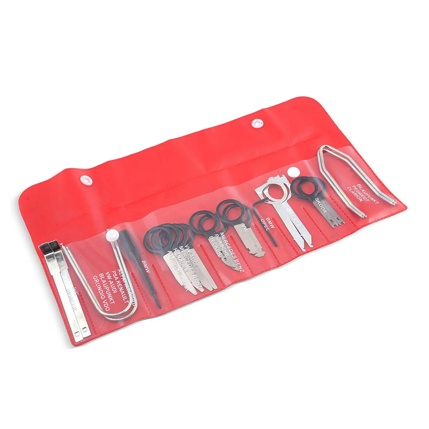 

Professional Automotive o Stereo CD Player Radio Removal Keys Tool Kit - 20 Pieces
