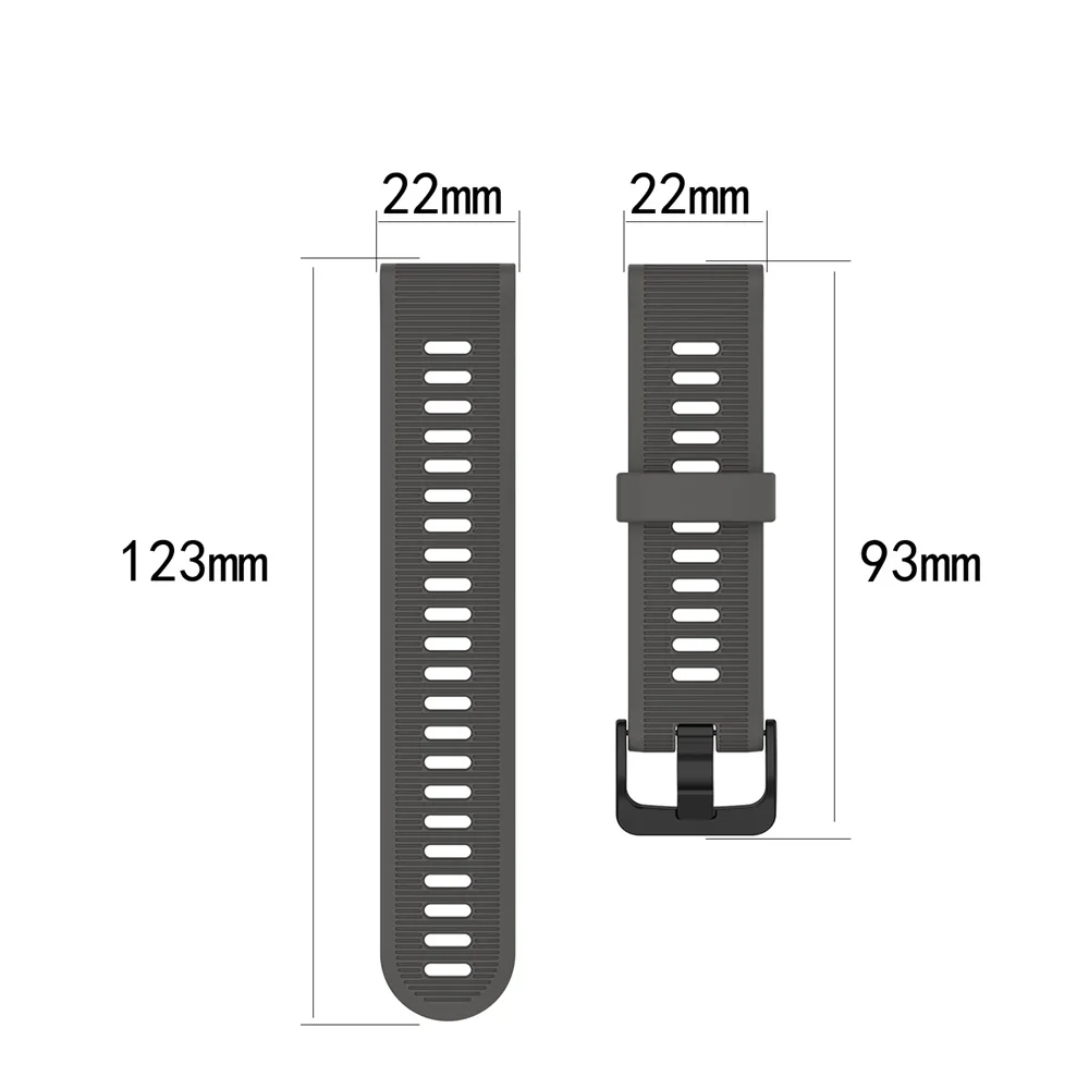 

22mm Watch Band For Garmin Fenix 5 / 5 Plus Strap For Garmin Forerunner 935 945 S60 S50 Quatix5 Fenix6S Silicone Sport Watchband