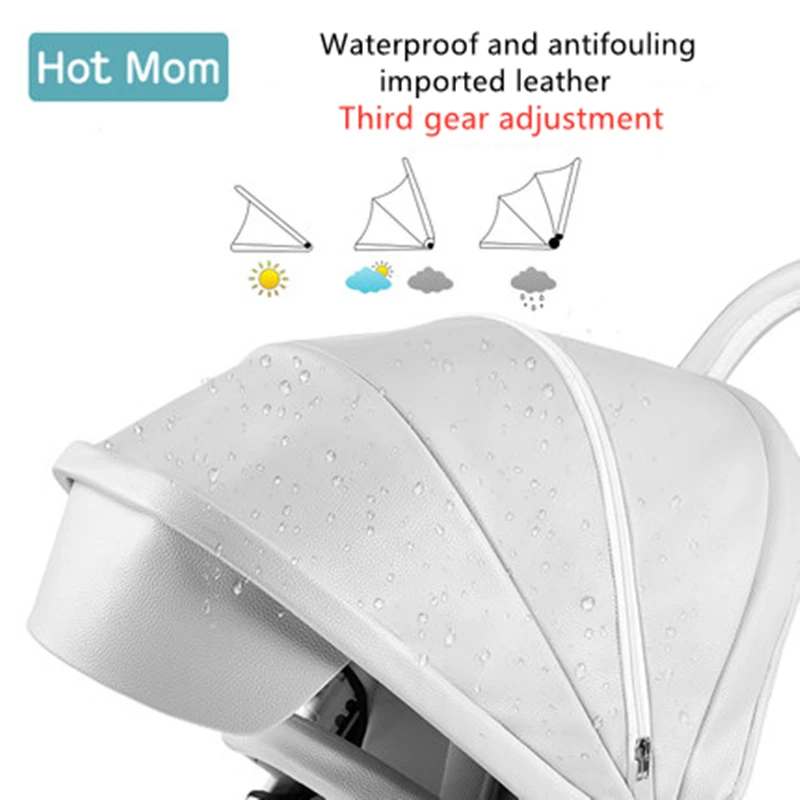 Мама и папа 3 в 1 Детские коляски для новорожденных высокого пейзаж Роскошные