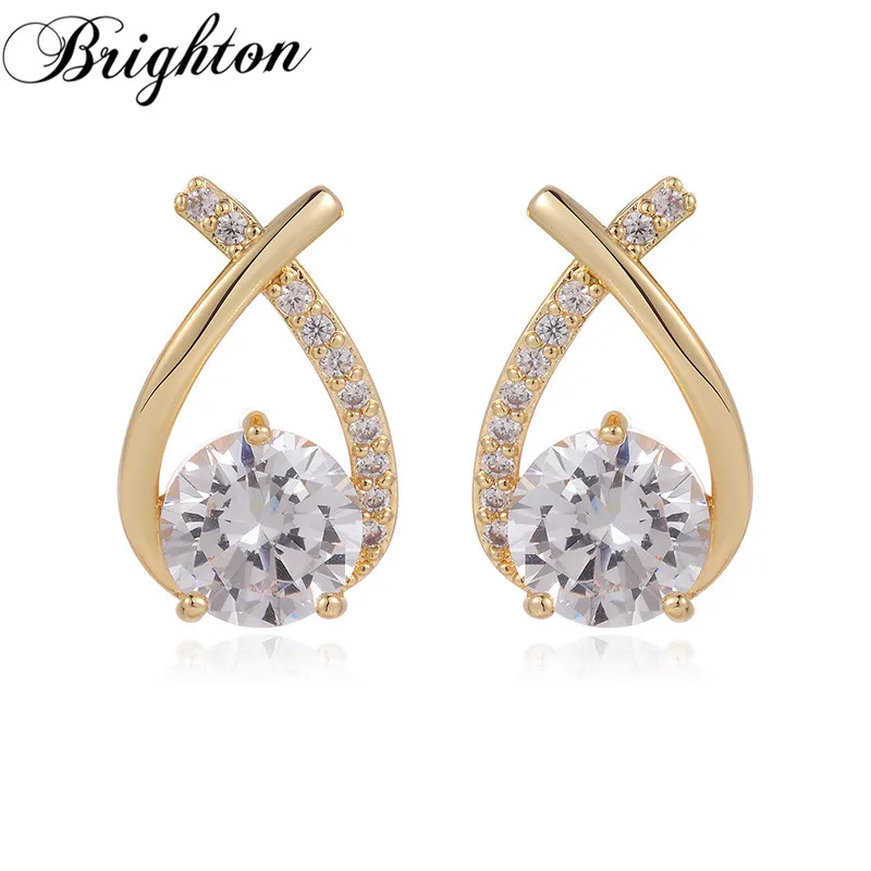 

Brighton Delicate Korea Charm Cubic Zircon Female Drop Dangle Earrings For Women Fashion Crystal Trendy Jewelry Gift Hot Sale