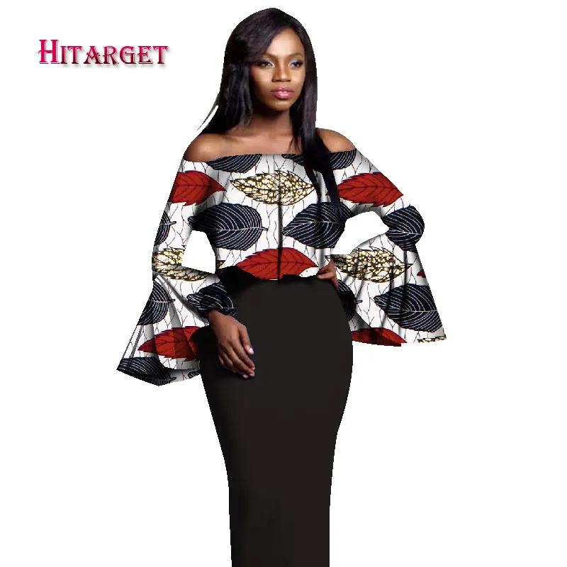 

African Skirt Set for Women Slash Neck wedding dress African Dashiki Skirt Blouse Design Tracksuit Cotton Clothing 6XL WY1211