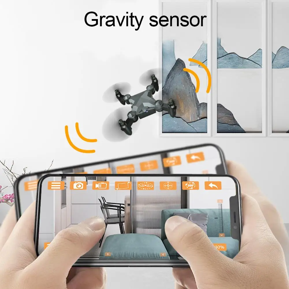 Складной воздушный Дрон 360 градусов флип фотография гравитационный датчик