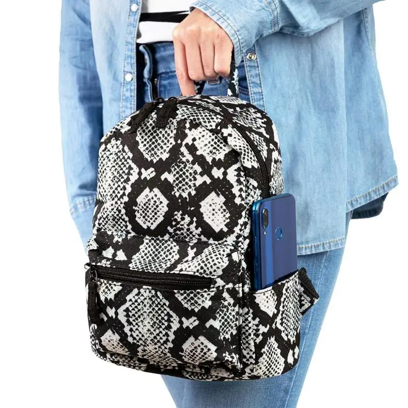 Модная сумка из змеиной кожи 3D цифровая клатч со змеиным принтом рюкзак для