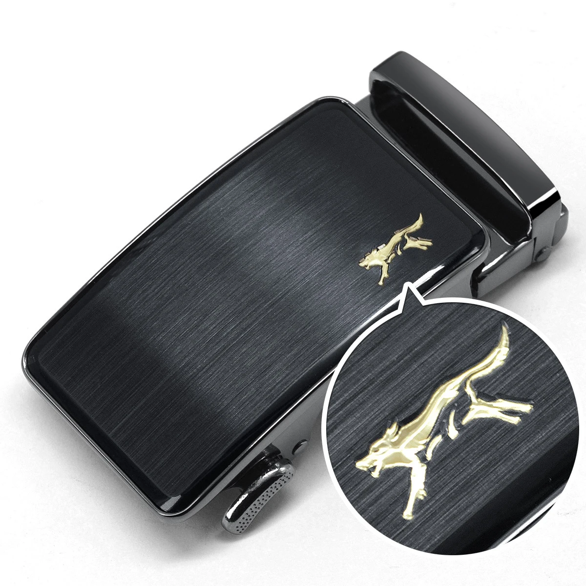 Personalized Mens Automatic Belt Buckle 3.5 cm Black Leather Head Men's Accessories Fathers Gifts 3/8" Buckles Buttons |