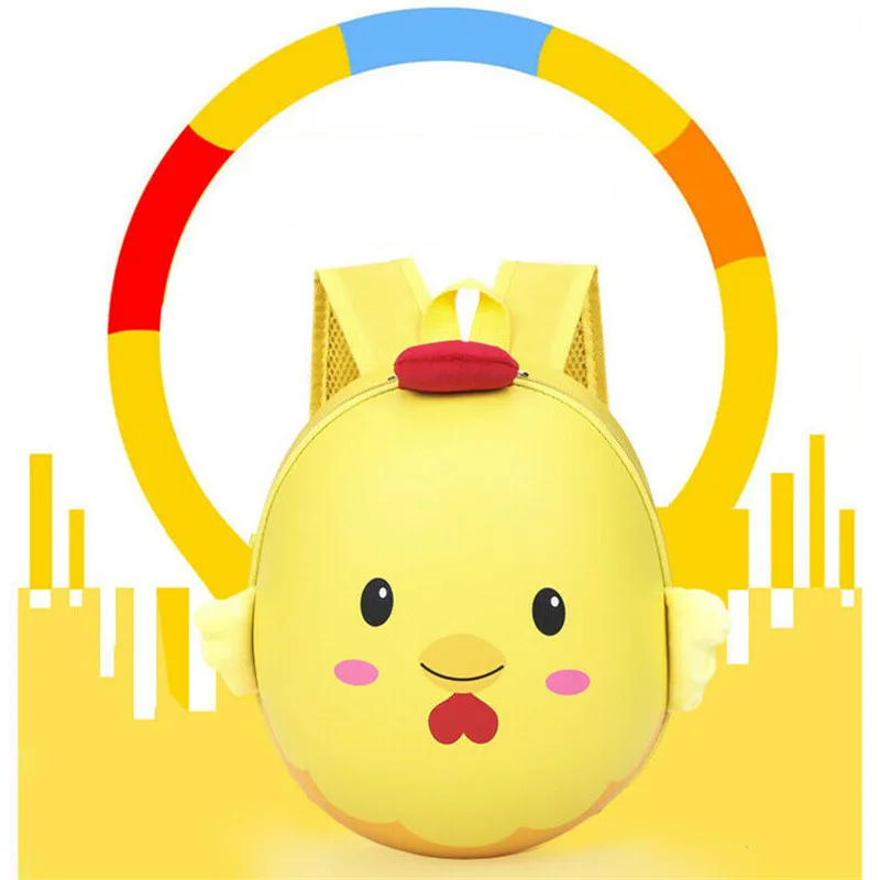 Милый детский рюкзак с рисунком курицы Детская Жесткая Сумка в виде яиц школьный