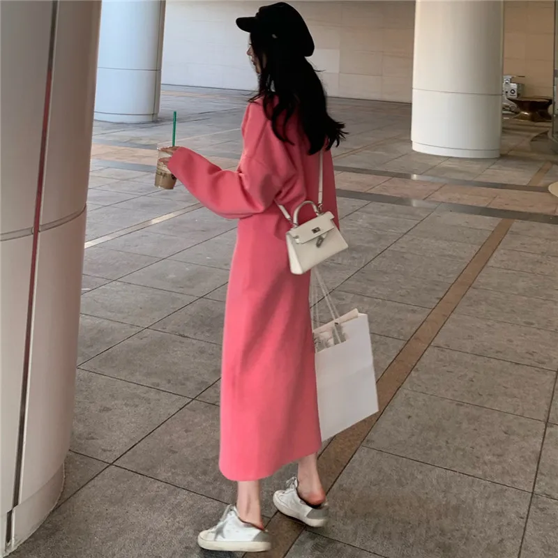 Элегантный женский однотонный кашемировый свитер юбка Женский комплект 2 шт.