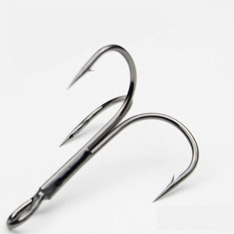 20 Pieces Of High Carbon Steel Triple Hook Super Sharp Barbed Sea Fishing Hook 1#-17# Size Angling Tackle Accessories