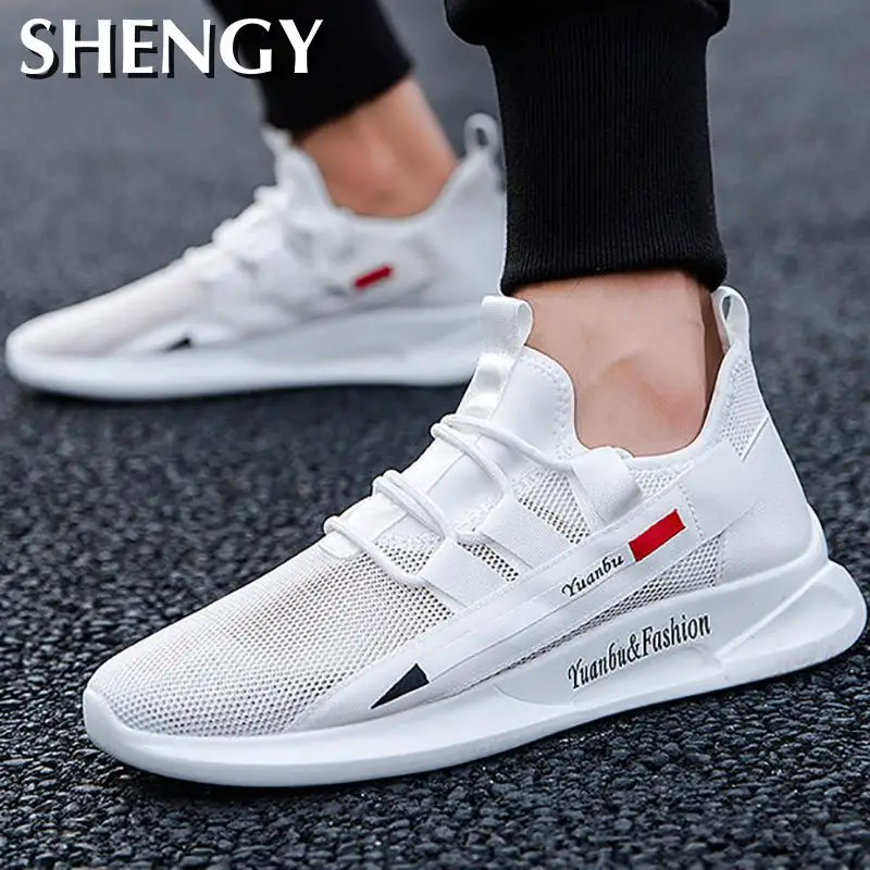 Новинка Модная мужская повседневная обувь Сетчатые дышащие кроссовки