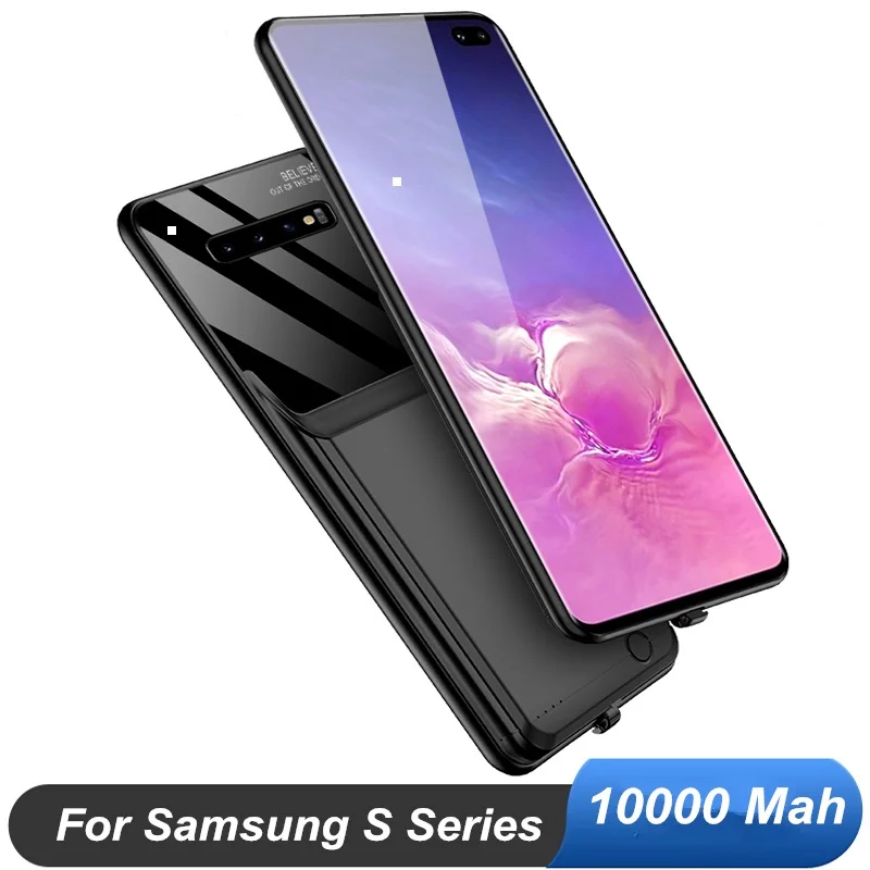 Ультратонкие чехлы с зарядным устройством на 10000 мА · ч для Samsung Galaxy S8 S9 Plus S20 + Ultra S10