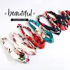 Женская повязка на голову с цветочным рисунком