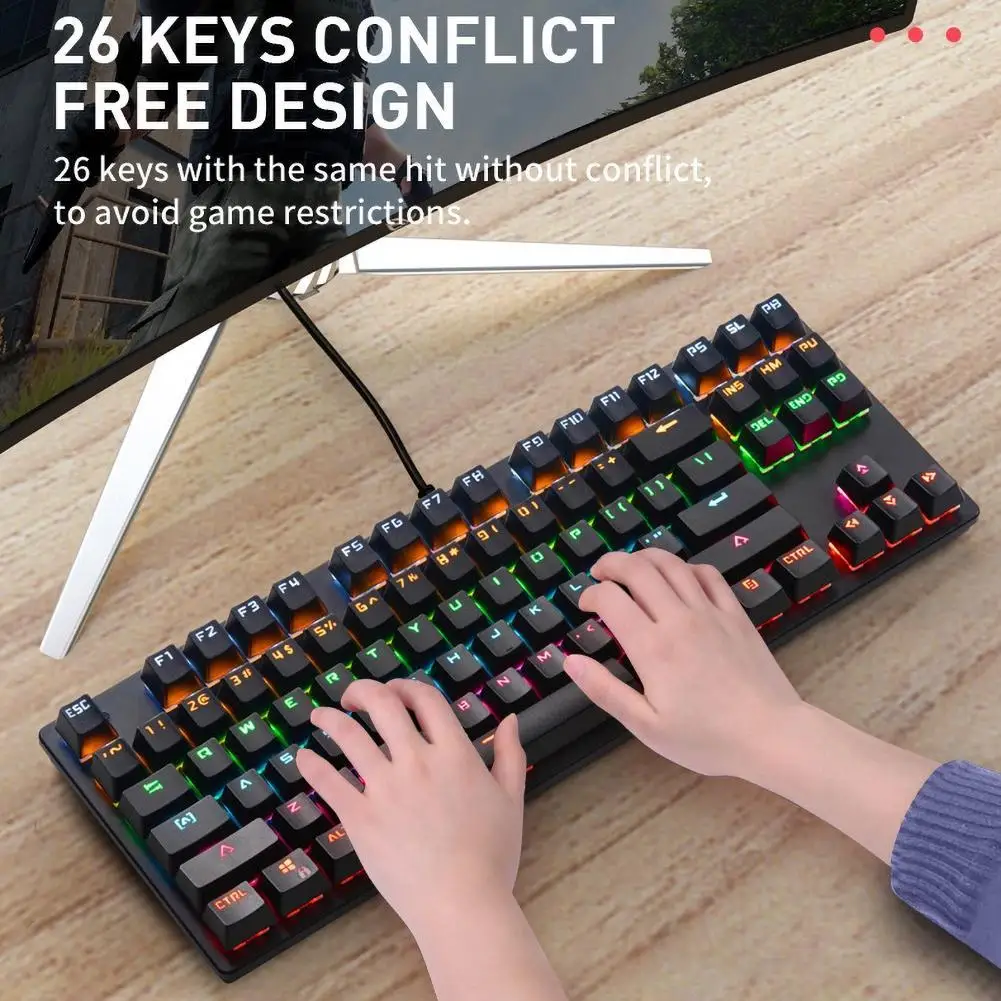 Проводная игровая механическая клавиатура K70 со светодиодной подсветкой для