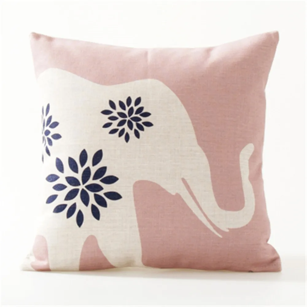 Декоративная декоративная подушка геометрический розовый синий Геометрический