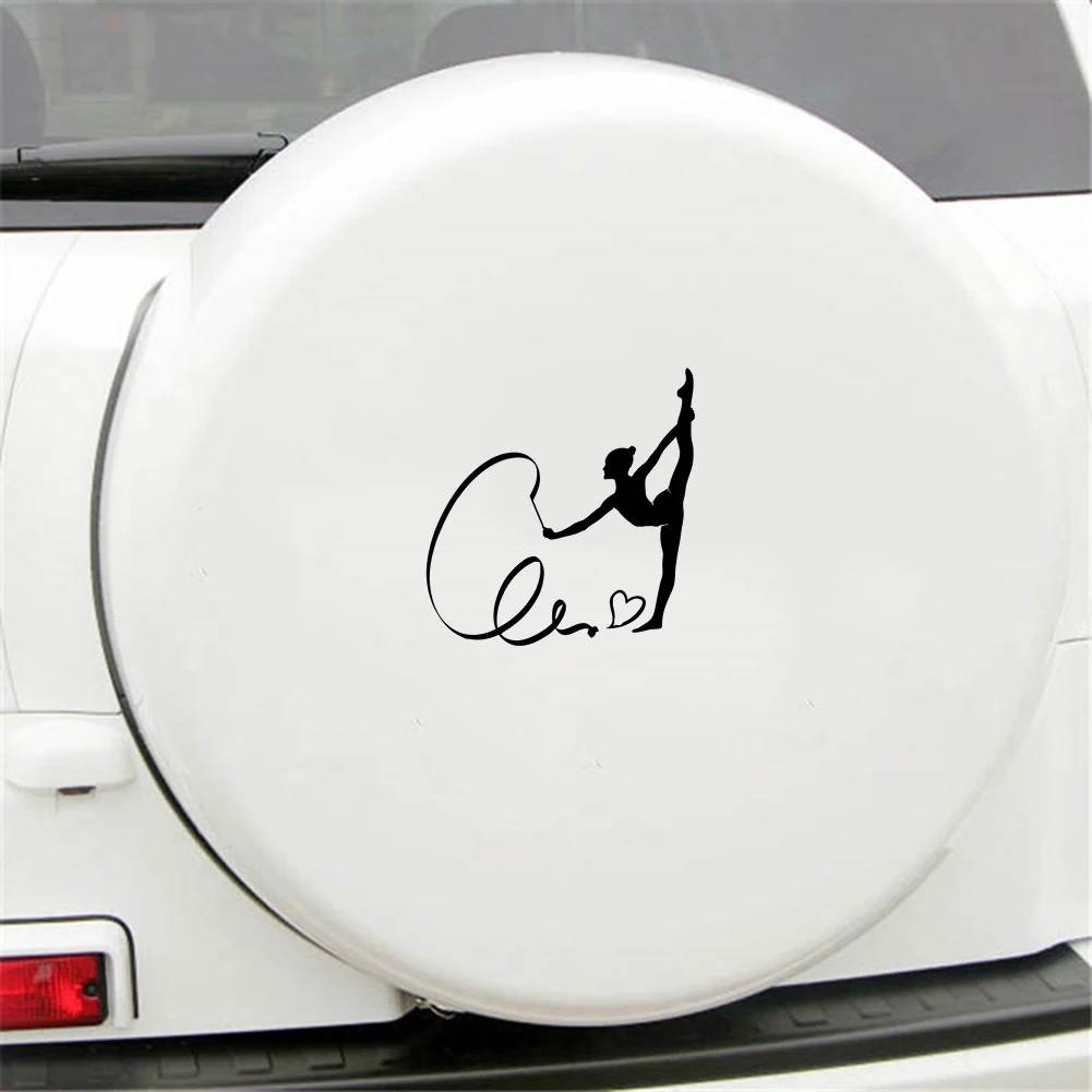 Интересный гимнастический силуэт автомобиля стикер кузова декоративные
