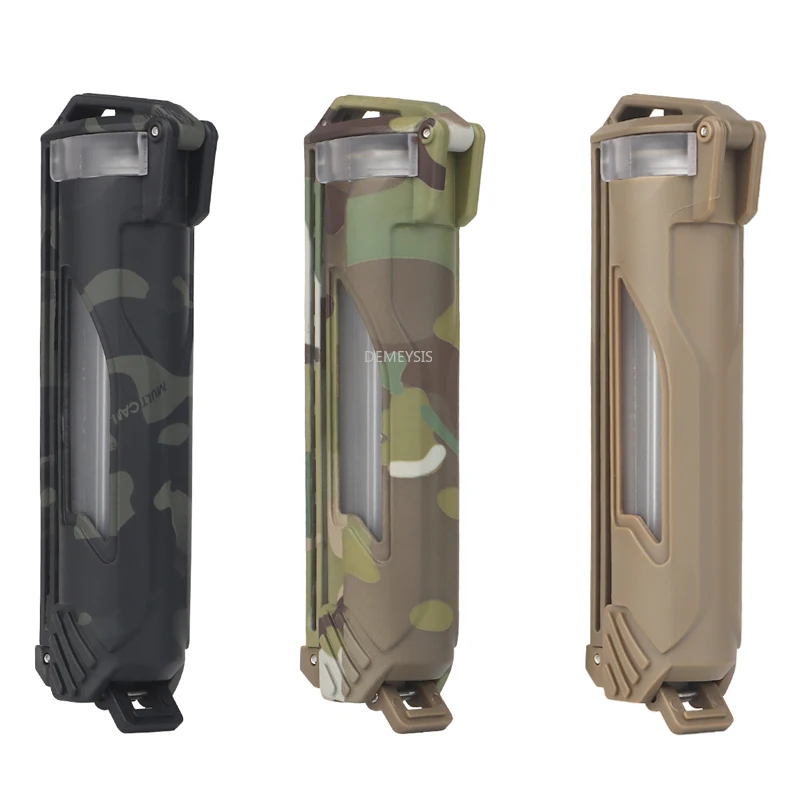

Камуфляжный ящик для хранения аккумуляторов, военный тактический Чехол для аккумуляторов Φ для аккумуляторов 18650 CR123 AA/AAA, аксессуары для ст...