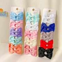 3510 pcsset children cute colors bow ornament hair clips baby girls lovely sweet barrettes hairpins kids hair accessories