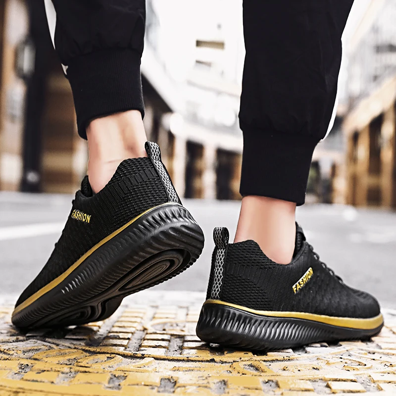 Кроссовки мужские легкие на шнуровке Повседневная Удобная дышащая обувь для