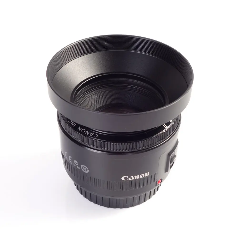 

49 мм широкоугольная металлическая бленда с винтовым креплением для объектива Nikon Canon Sony Pentax Olympus