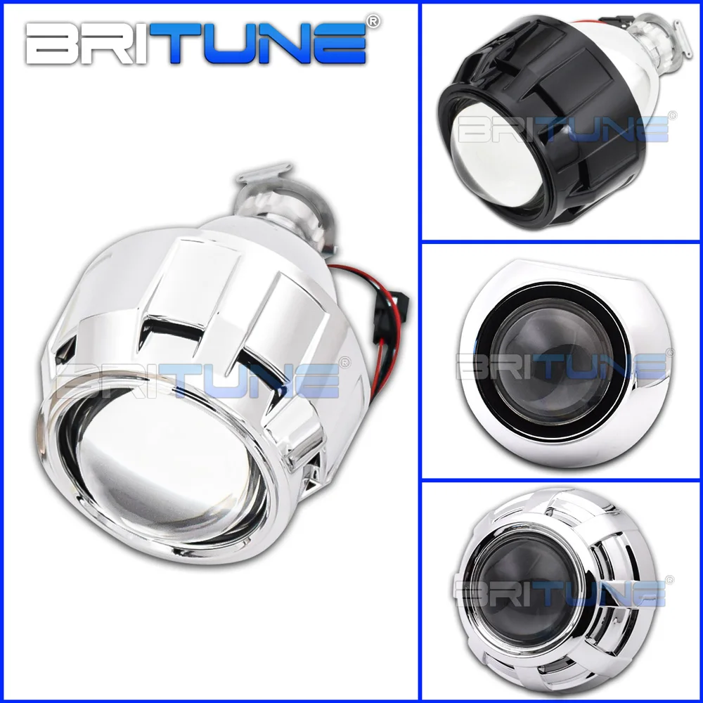 Britune 1 шт. авто объектив 2 5 дюймов Модернизированный проектор H1 HID светодиодные
