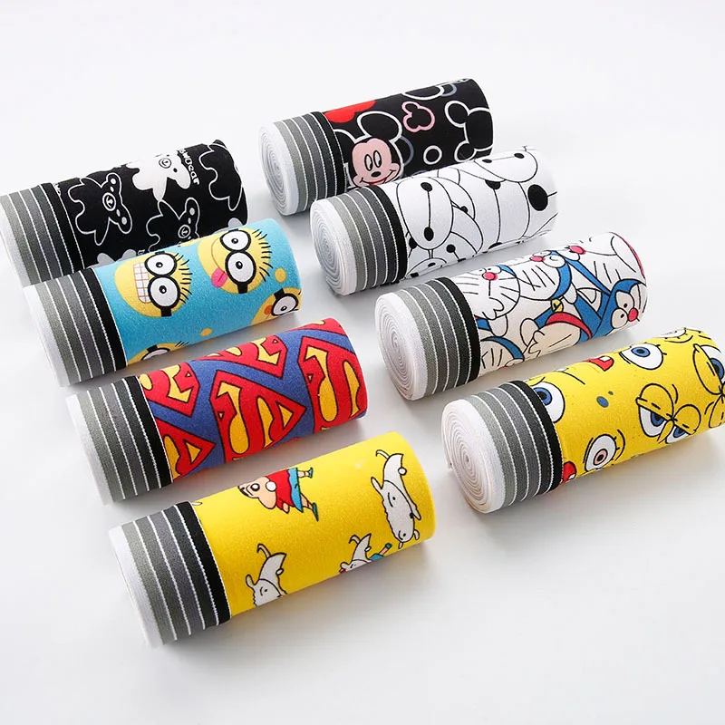 Мужские трусы-боксеры хлопковые трусы со средней талией и принтом в виде