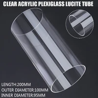 1pc 100mm od 95mm id diameter transparent tube aquarium fish tank clear glass pipe industry transparent acrylic pipe