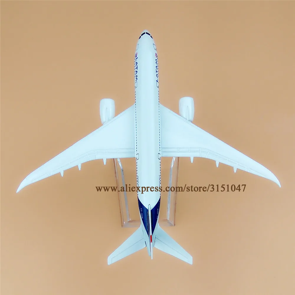 16 см сплав металла воздуха Чили латам авиалиний модель самолета Boeing 787 B787 с