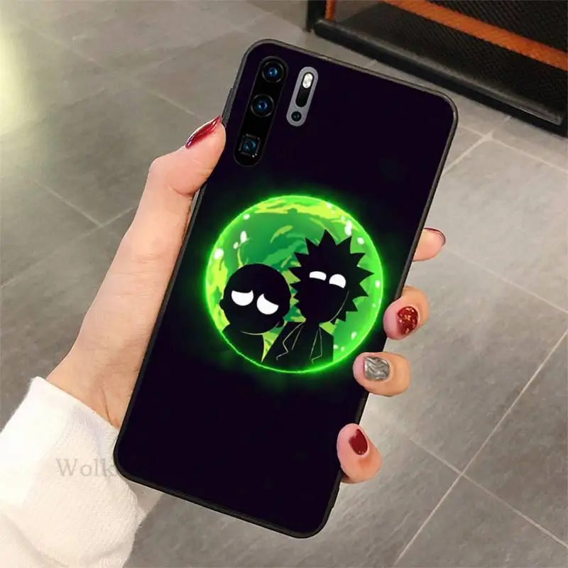 

Ricks Cute Mortys Phone Case For redmi 5 plus 6 7 8 8A 9A note 7 8T 9S pro max Black Soft nax fundas cover