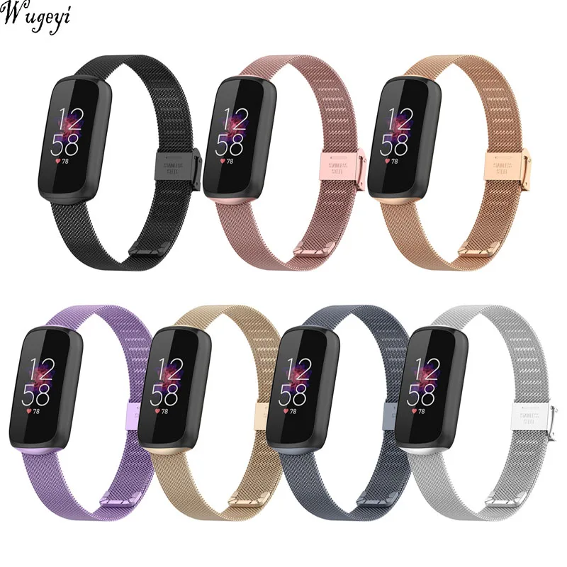 

Suitable for Fitbit Luxe Watchstrap Milanese Watch Deduction Metal Strap Replacement Wristband Stainless Steel Watchband