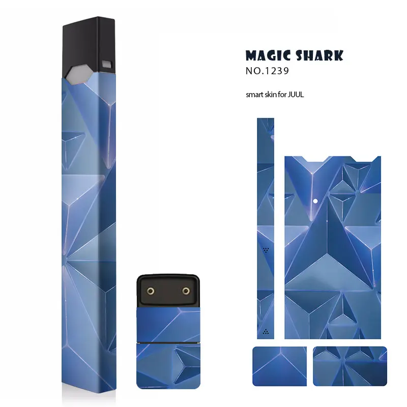 Ультратонкая пленка Magic Shark космическая луна небо ПВХ наклейка чехол для Juul