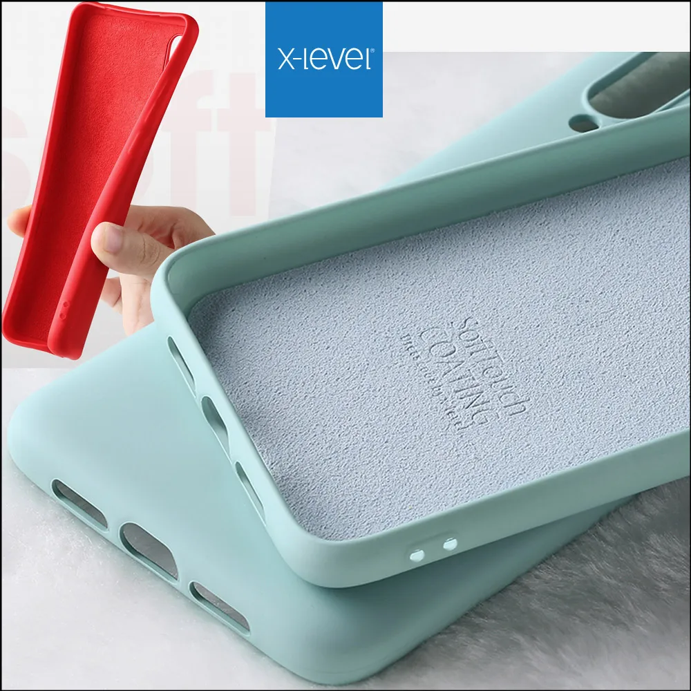 Жидкий силиконовый чехол X Level для Xiaomi Mi A3 MiA3 CC9 CC9e тонкий защитный мягкий гелевый