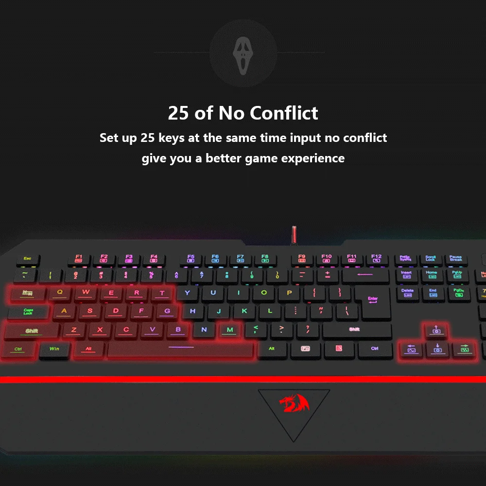 Проводная Бесшумная игровая клавиатура Maxkey USB горячая распродажа RGB подсветка