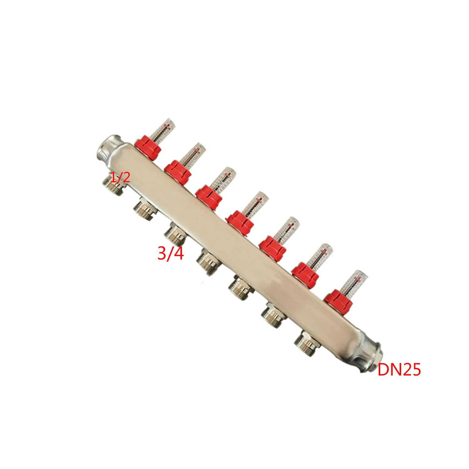 Распределительный коллектор воды из нержавеющей стали с потоком для системы