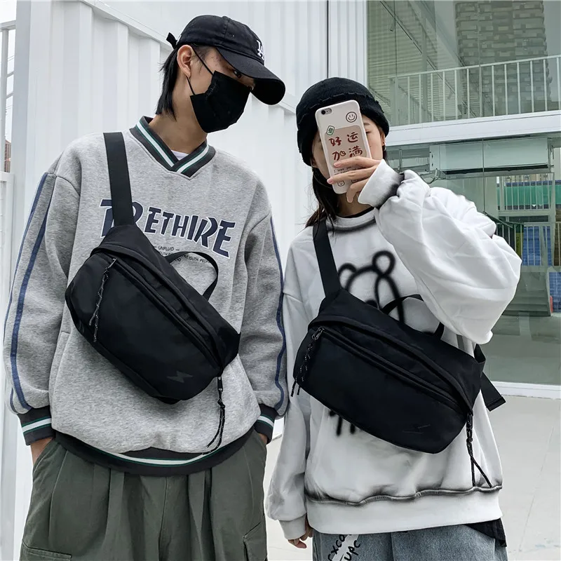 

Men's Chest Bag Men's Business Korean Edition Trend Function Bag Sports Single Shoulder Crossbody Bag Men's Running Bags