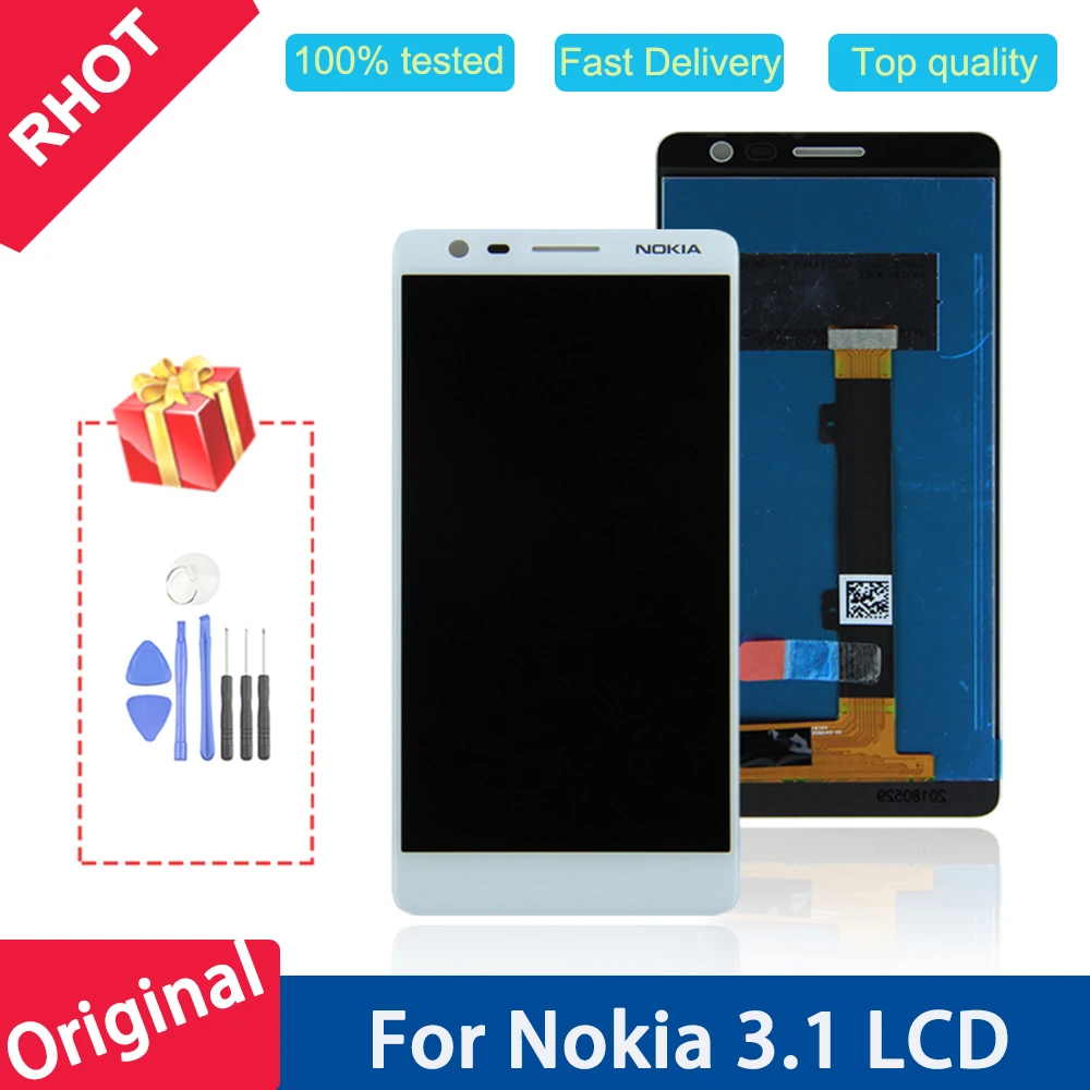 

5.2'' Original LCD Display for Nokia 3.1 LCD+Frame TA-1049 TA-1057 TA-1063 TA-1070 LCD Touch Screen Digitizer Assembly