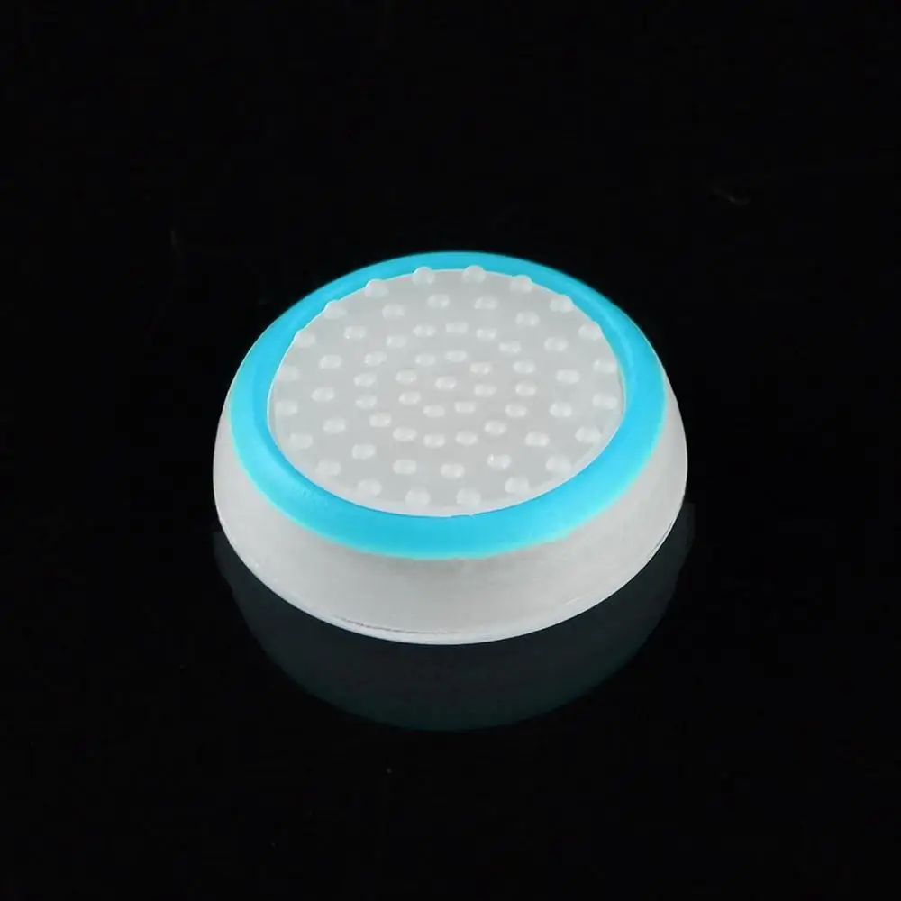 white and blue 2 шт./лот, игровой аксессуар, защитный чехол, силиконовая ручка для большого пальца, колпачки для PS4/3 для Xbox 360/для Xbox one, игровые контроллеры - Цвет: white and blue