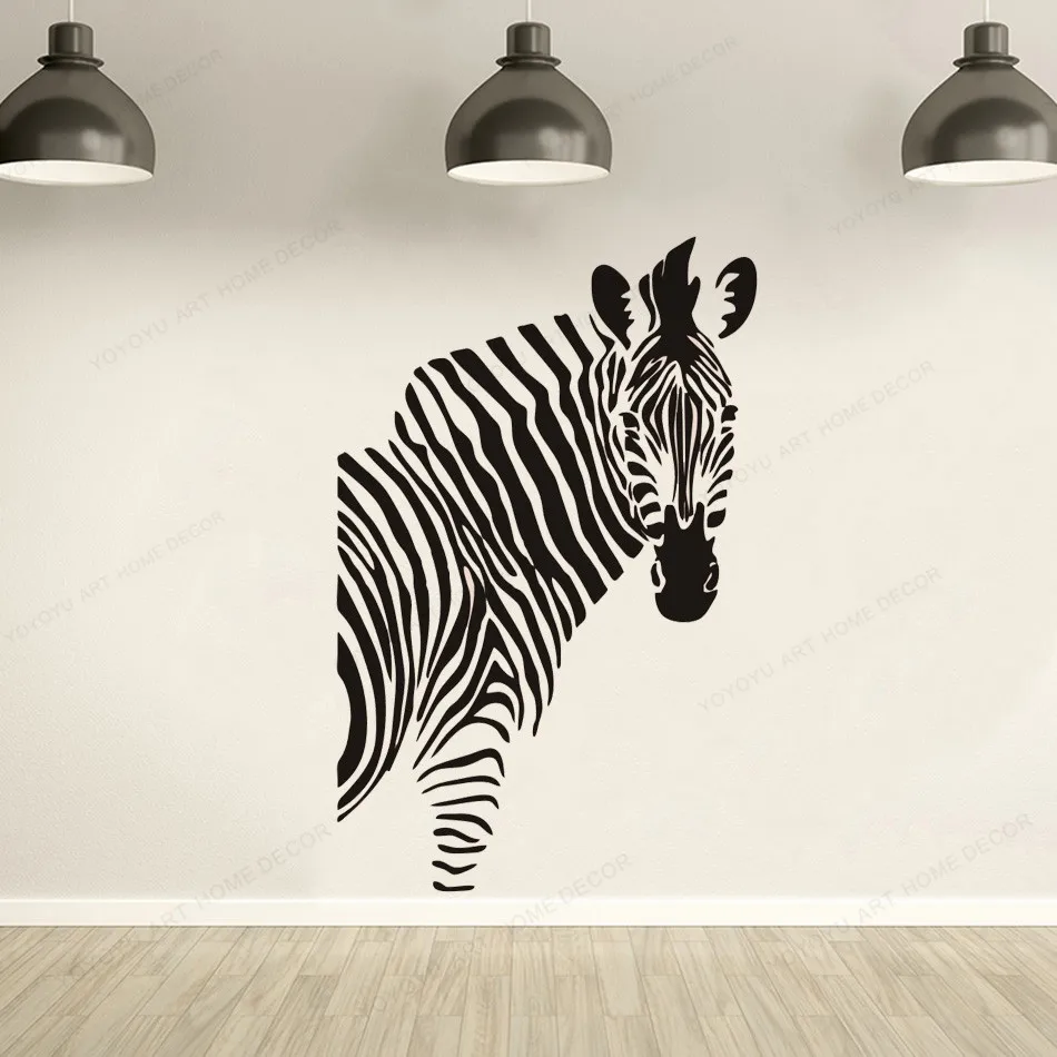 

Fashion Zebra Animal Wall Decor Sticker Art Bedroom Living Room Wall Decal Vinyl Art Wall Poster For Nursery Room HD293