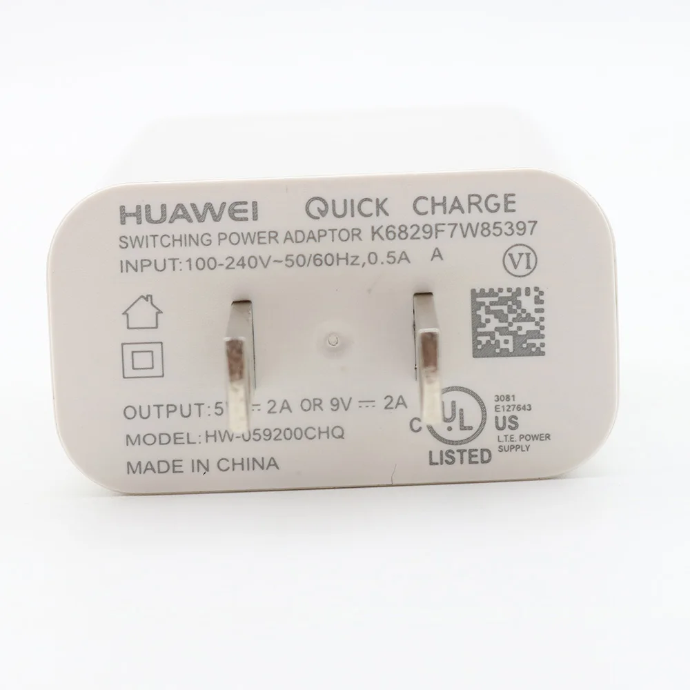 Original Huawei EU/US Fast Charger Quick Charge adapter usb type c cable for Honor 9 nova 2 3 3e 4 5e p20 lite P9 P10 | Мобильные