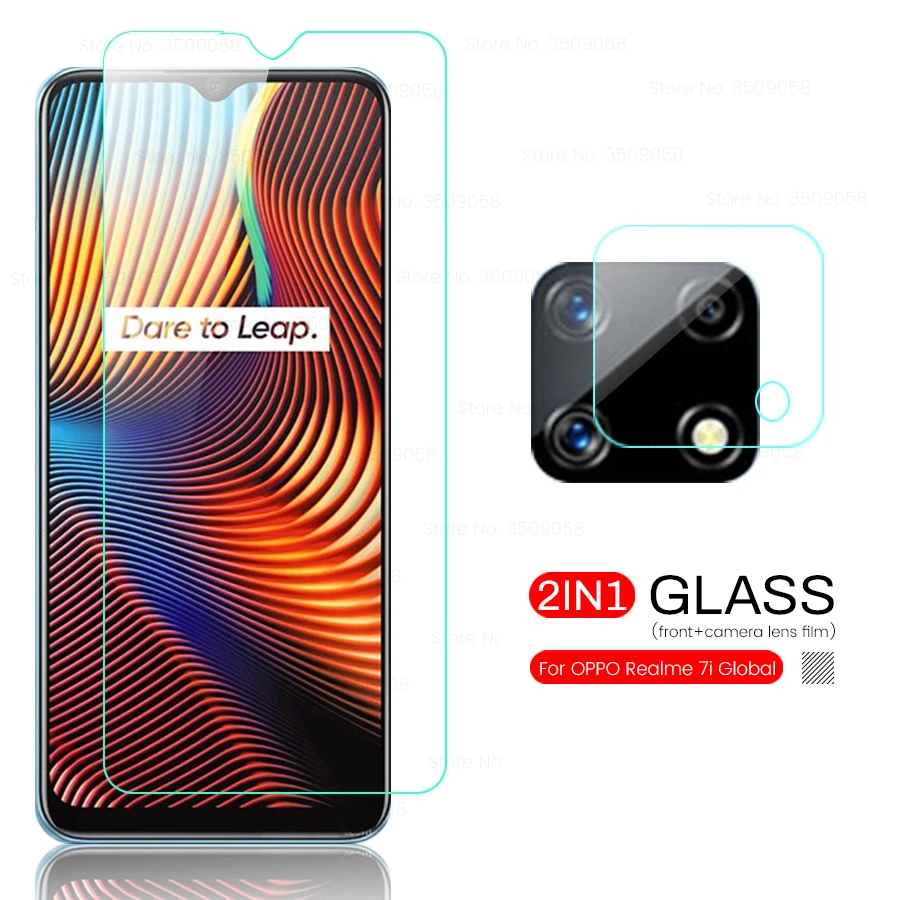 

Стекло для камеры realmi 7i, Защитное стекло для oppo realme 7i 7 i i7, защита экрана, закаленное стекло, защитное покрытие для relame7i 6,5''