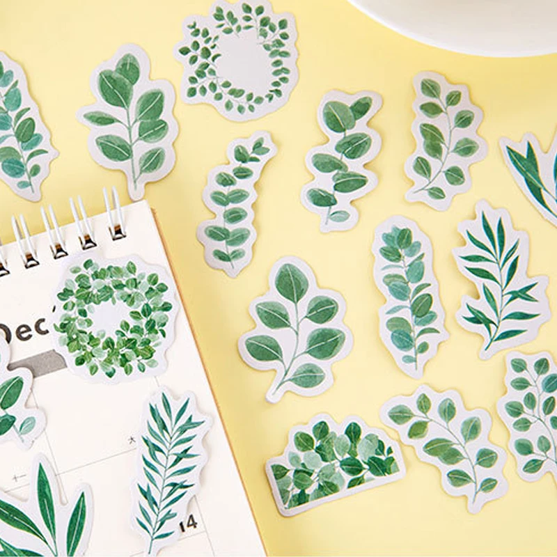 

20packs/lot New Green Garden morning Sticker Stationery Sticker Cute Diary Decoration Stickers Supplies Wholesale