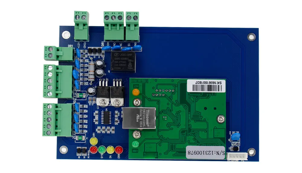 OBO руки TCP/IP Управление Панель доска с DC12V 5A металлический Питание конвертера для 1/2/4 двери офис Прихожая Системы