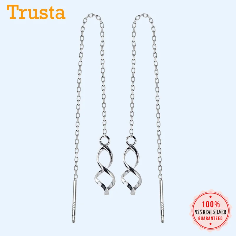 Серьги подвески женские из серебра 100% пробы 9 см|Серьги-подвески| |