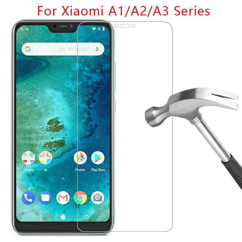Чехол для xiaomi mi a1 a2 a3 lite чехол из закаленного стекла Защита экрана ksiomi xiao my a 1 2 3