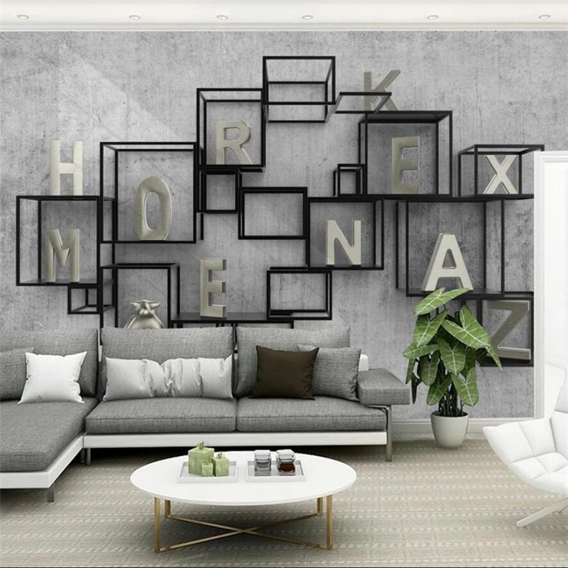 Wellyu большой заказ росписи художника 3D трехмерные минималистичные металлические