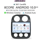 Автомобильный DVD-плеер для JEEP Compass Patriot 360 2010 2012 2013 2015 2014 4G LTE Wi-Fi GPS радио, камера 2016 Carplay, Android 10, 2din