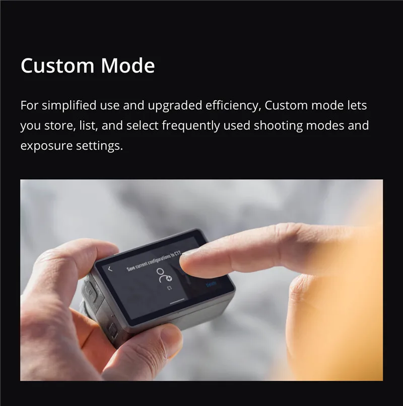 DJI Osmo экшн Водонепроницаемый спортивные Камера комбо для DJI Original двойные экраны с разрешением 4K HDR Videostabilized 8xSlow движения UHD изображение