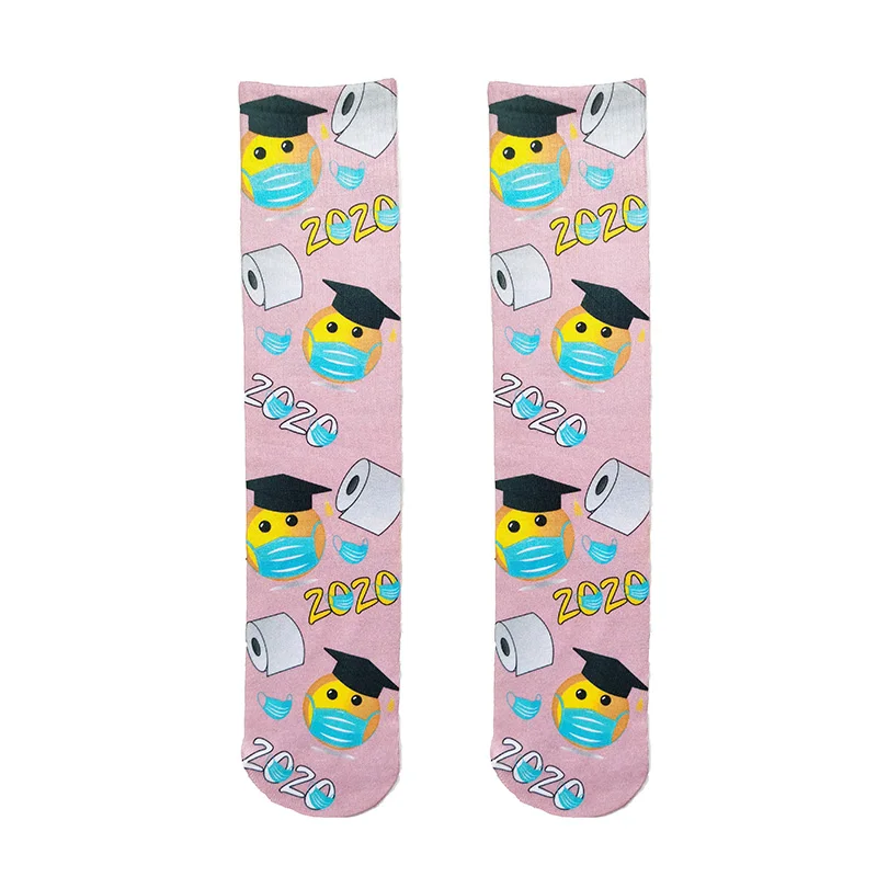 Носки из ткани с 3D принтом забавные женские носки масок милые повседневные