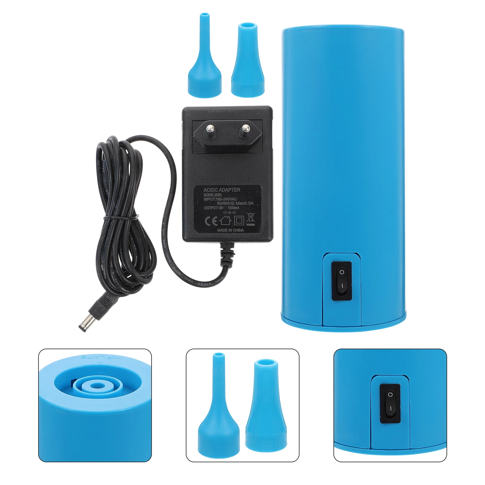 

1Pc Electric Balloons Inflator Party Inflatable Tool Long Balloon Pump (Plug)