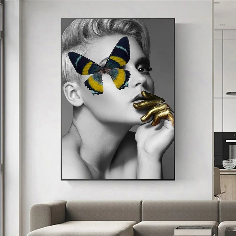 Современный черно белый постер Настенная картина на холсте с изображением