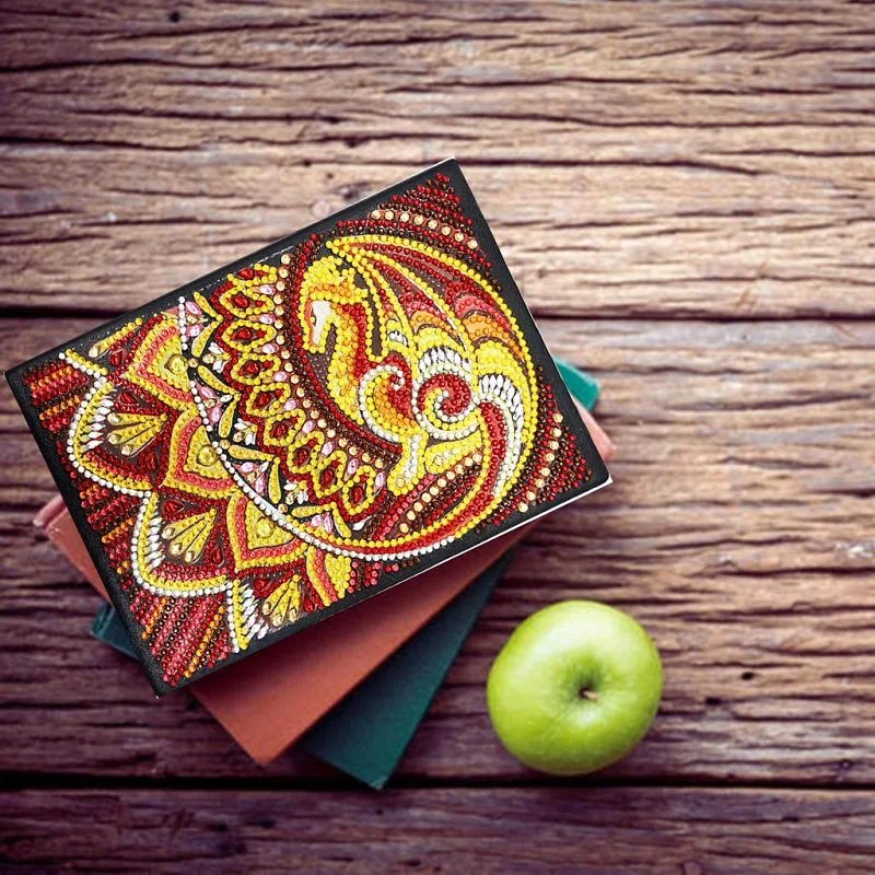 Diy художественная алмазная живопись дневник круглая Алмазная мозаика вышивка 50