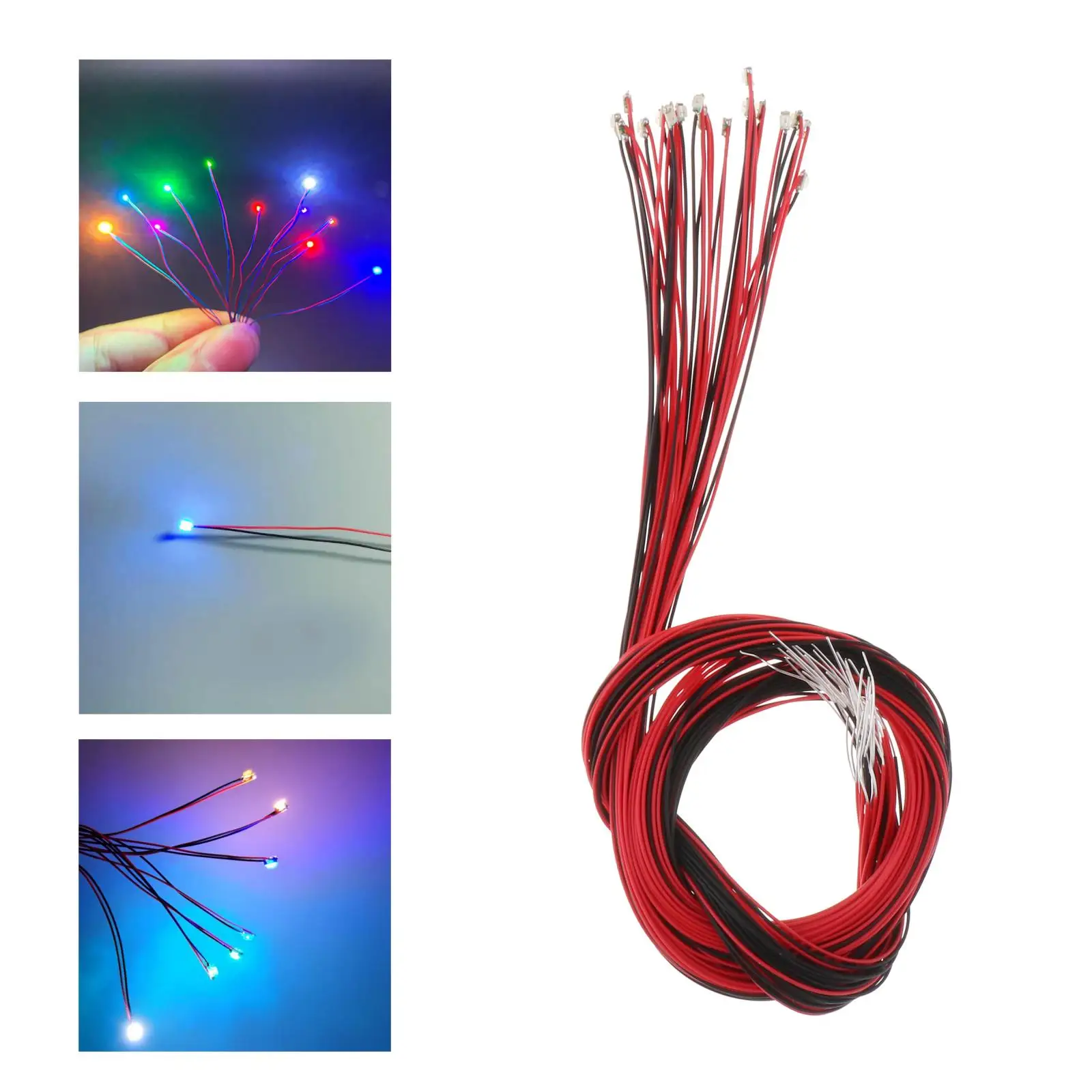 

20pcs 30cm Wired LED Light Mini Building Architecture Train Scenery Landscape