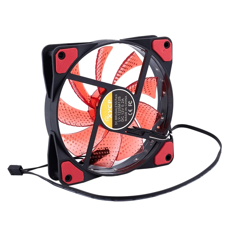 Светодиодный вентилятор для корпуса компьютера 15 ламп чехол радиатора